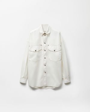 Versace Cotton-Poplin Shirt - White