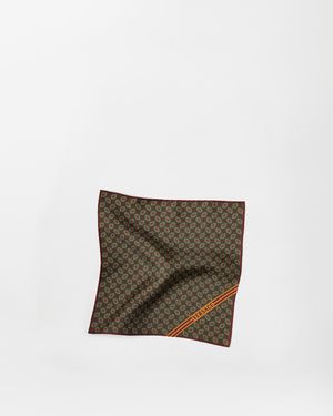 Versace Printed Silk Twill Pocket Square - Multicolour