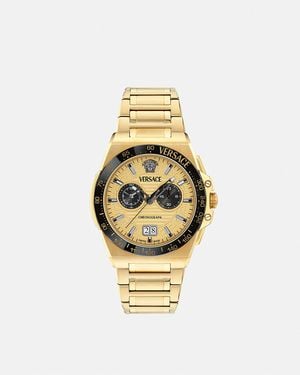 Versace Greca Reaction Watch - Metallic