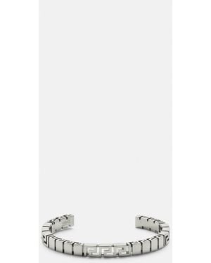 Versace Greca Cuff Bracelet - White
