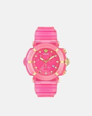 Versace Real Active Chrono Watch - Pink