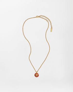 Versace Medusa Necklace - White