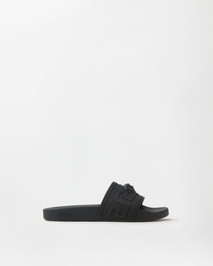 Versace La Medusa Rubber Sliders - White