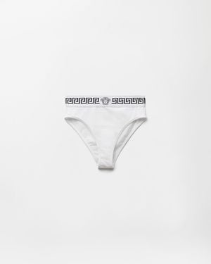 Versace Cotton-Jersey Briefs - White