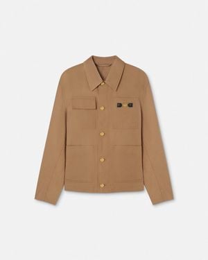 Versace Canvas Carpenter Jacket - Natural