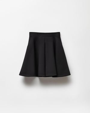 Versace Natté Wool Mini Skirt - Black