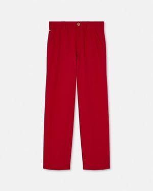 Versace Wool Carpenter Pants - Red