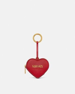 Versace Tag Coin Pouch - White