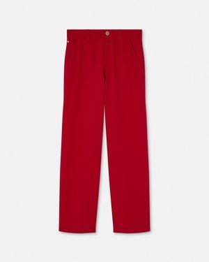 Versace Wool Carpenter Trousers - Red