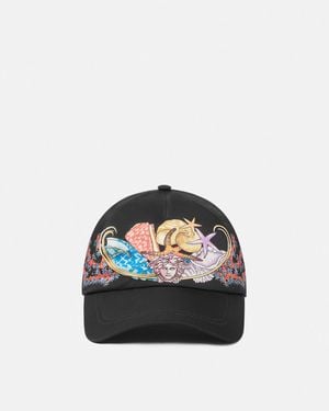 Versace Coral Theatre Baseball Cap - Blue