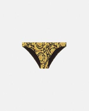 Versace Printed Swim Briefs - White