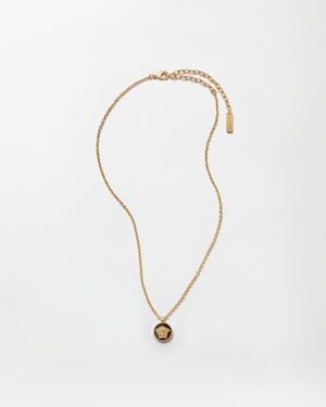 Versace Medusa Necklace - White
