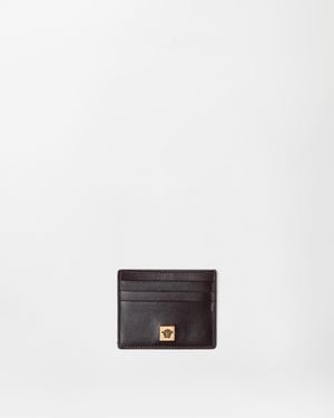 Versace Severine Leather Card Holder - White