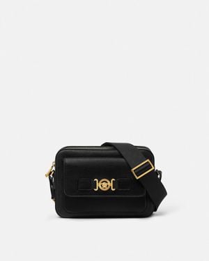 Versace Medusa Biggie Messenger Bag - Black