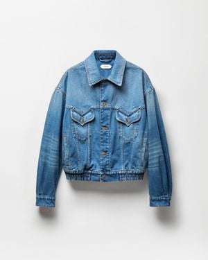 Versace Denim Blouson - Blue