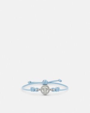 Versace Medusa '95 Leather Bracelet - White