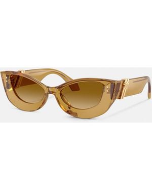 Versace Peggy Cat-Eye Sunglasses - Natural