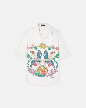 Versace Coral Theater Shirt - White