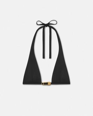 Versace Tops De Bikini Safety Pin - Blanco