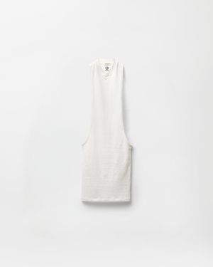 Versace Mini Embroidered Cotton-Jersey Tank Dress - White