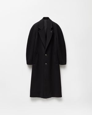 Versace Cavalry Wool Coat - Black