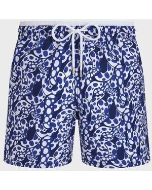 Vilebrequin Bicolour Swim Shorts Drymobius - Blue