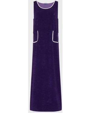 Vilebrequin Terry Long Tank Dress Solid - Purple