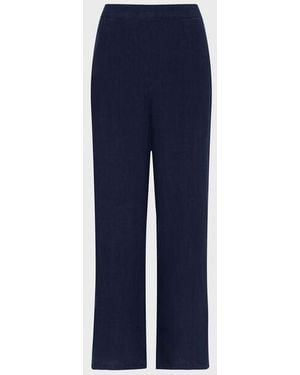 Vilebrequin Linen Comfort Trousers Solid - Pant - Louizon - Blue - Size S