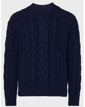 Vilebrequin Cable-Knit Cotton Jumper - Blue