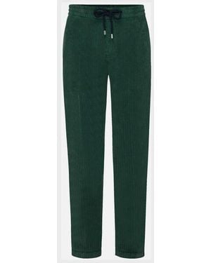 Vilebrequin Large Lines Corduroy Jogger Trousers Vintage - Green