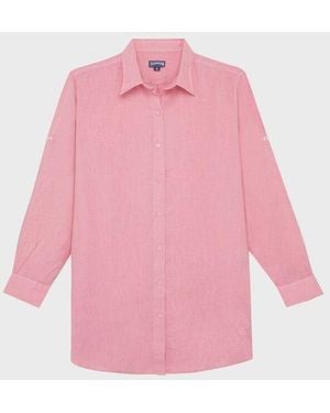 Vilebrequin Linen Dress Solid - Dress - Fragance - Pink - Size Xs