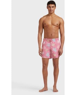 Vilebrequin Swim Shorts Tortues Multicolores - Red