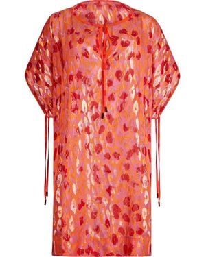 Vilebrequin Caftano Donna Taglio Quadrato - Rosso