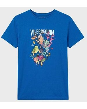 Vilebrequin Organic Cotton T-Shirt Aqua - Blue