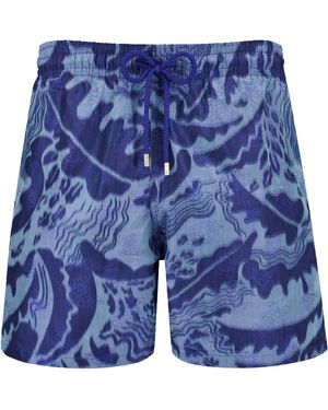 Vilebrequin Vagues 360° Badeshorts Für Herren - Blau