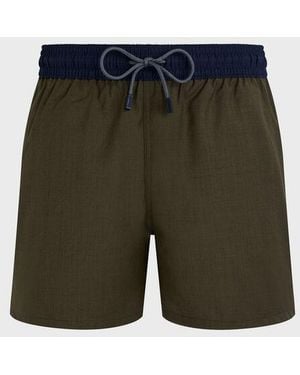 Vilebrequin Merinos Wool Swim Trunks Bicolore - Green