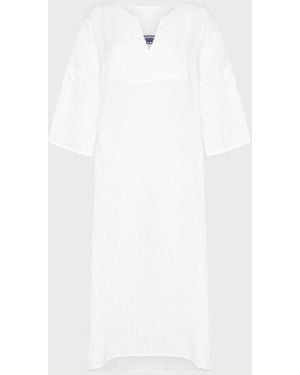 Vilebrequin Linen Kaftan Solid - White