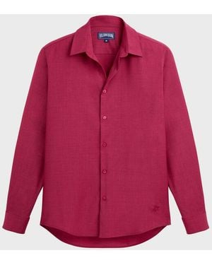 Vilebrequin Wool Shirt Solid - Red