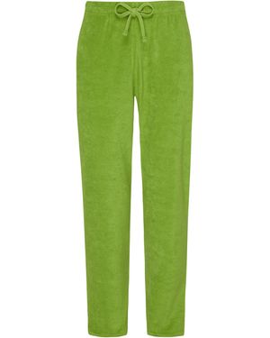 Vilebrequin Solid Herren Hose Aus Frottee - Grün