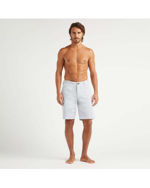 Vilebrequin Cotton Bermuda Shorts Seersucker - Blue