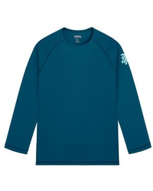 Vilebrequin Uv Protection Long Sleeves Rashguard Solid - Blue