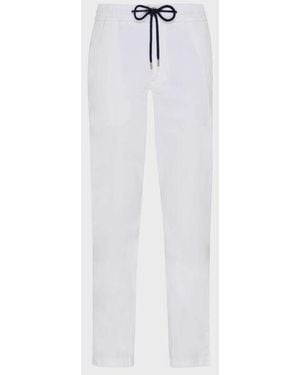 Vilebrequin Elastic Waist Satin Trousers - White