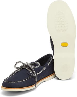 Vilebrequin Leather Boat Shoe - Vbq X G.h.bass - White