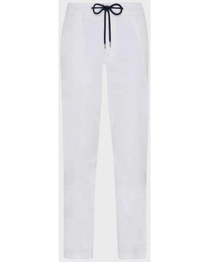 Vilebrequin Elastic Waist Satin Trousers - White