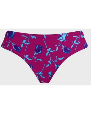 Vilebrequin Midi Brief Bikini Bottom Roses - Purple