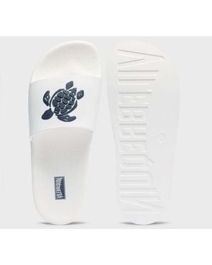 Vilebrequin Beach Slider Turtle - White