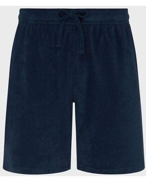 Vilebrequin Terry Bermuda Shorts Solid - Blue