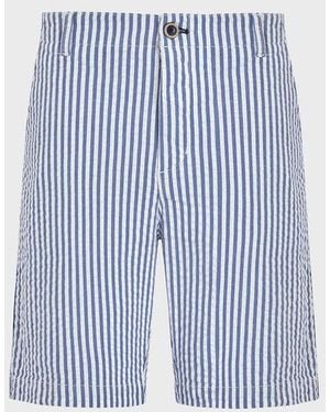 Vilebrequin Chino Bermuda Ultra-light Seersucker - Blue