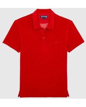 Vilebrequin Terry Polo Shirt Solid - Red