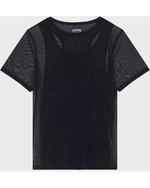 Vilebrequin Tulle T-Shirt Solid - Black